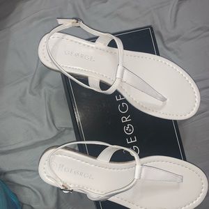 White new sandals